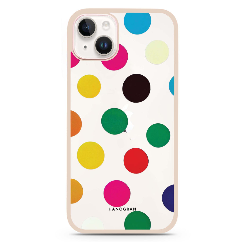 Polka Dot Pattern iPhone 15 Impact Guard Bumper Case