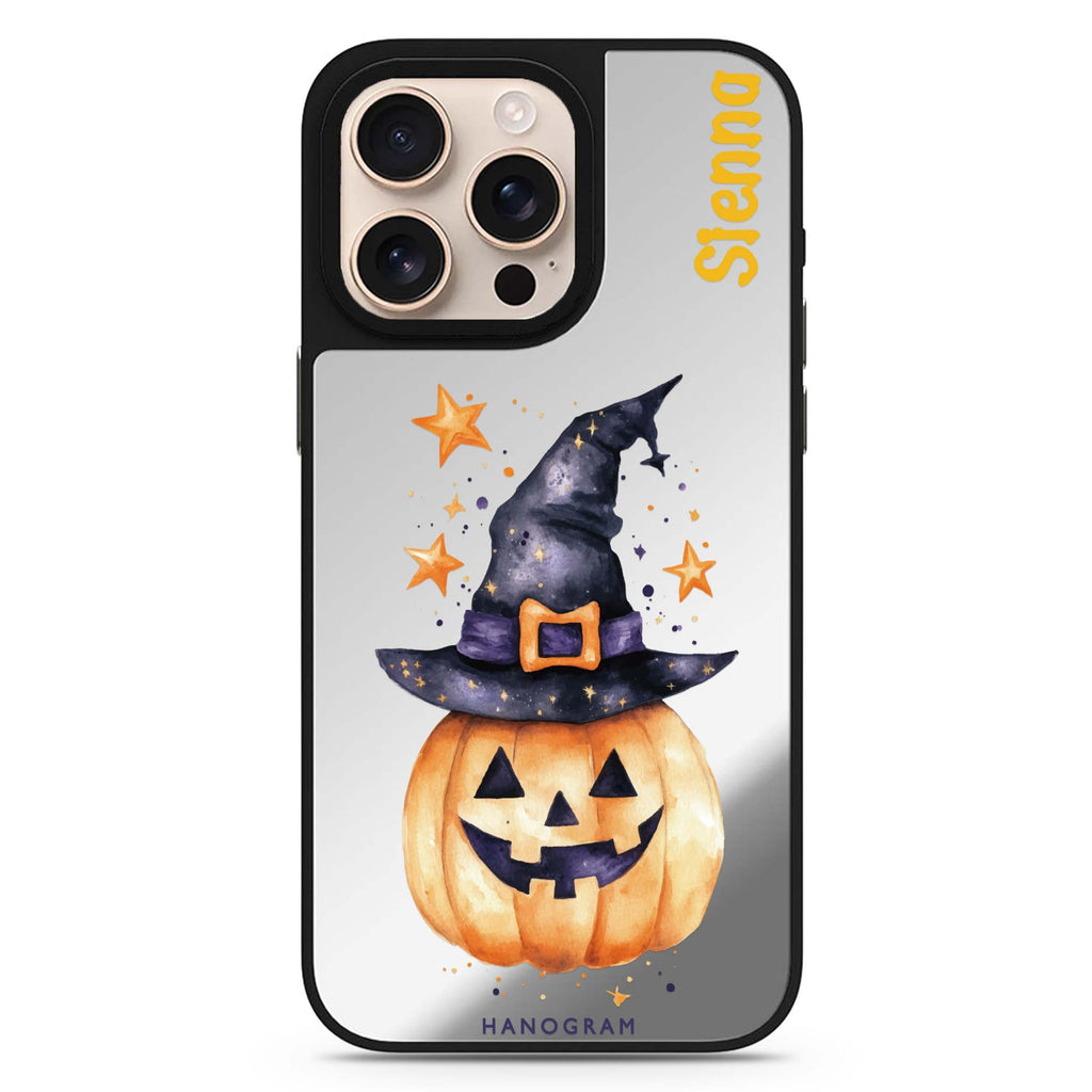 Spooky Star Bows personalized name cute aesthetic design iPhone 16/15/14 Pro Max & Pro mirror case