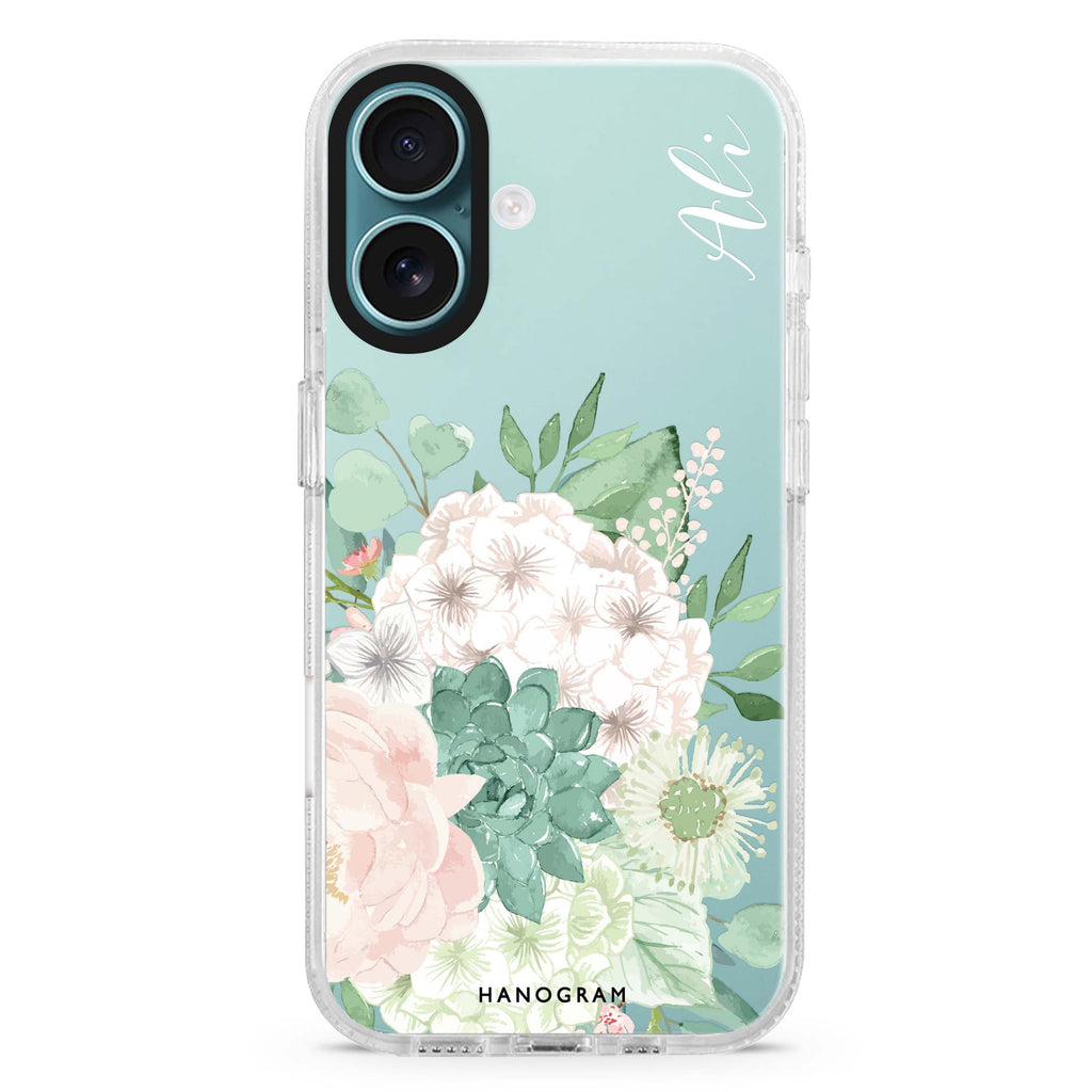 Vintage Flowers iPhone 16 Plus Ultra Clear Case
