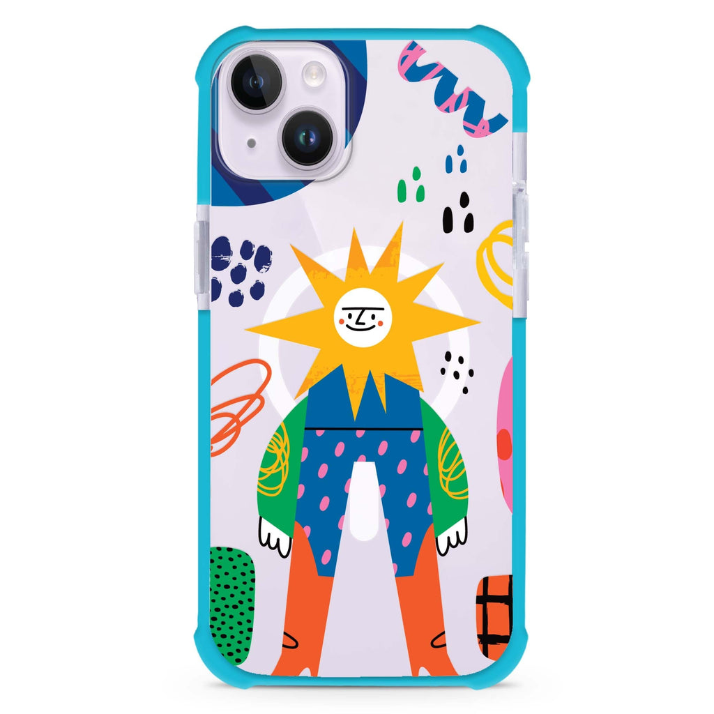 Abstract People iPhone 15 Plus MagSafe Compatible Ultra Shockproof Case