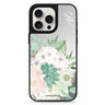 Vintage Flowers personalized name MagSafe mirror case for iPhone 16/15/14 Pro Max and Pro, main view