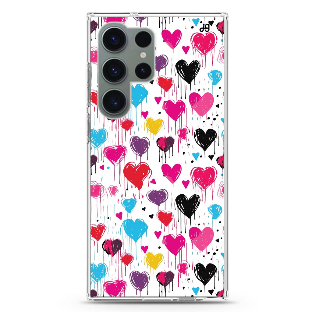 Drip Embrace Samsung Galaxy S26/S25/S24/S23/S22 Ultra ultra clear case, transparent design, main view