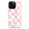 Strawberry Mist iPhone 16/15/14 Pro Max & Pro ultra clear case food and nature illustration, front product view