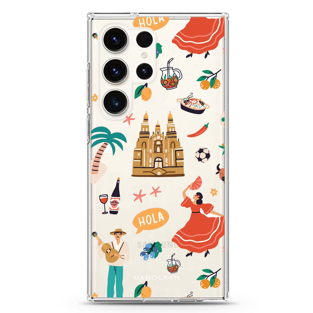 HOLA Samsung Galaxy S26/S25/S24/S23/S22 Ultra ultra clear case, transparent design, main view