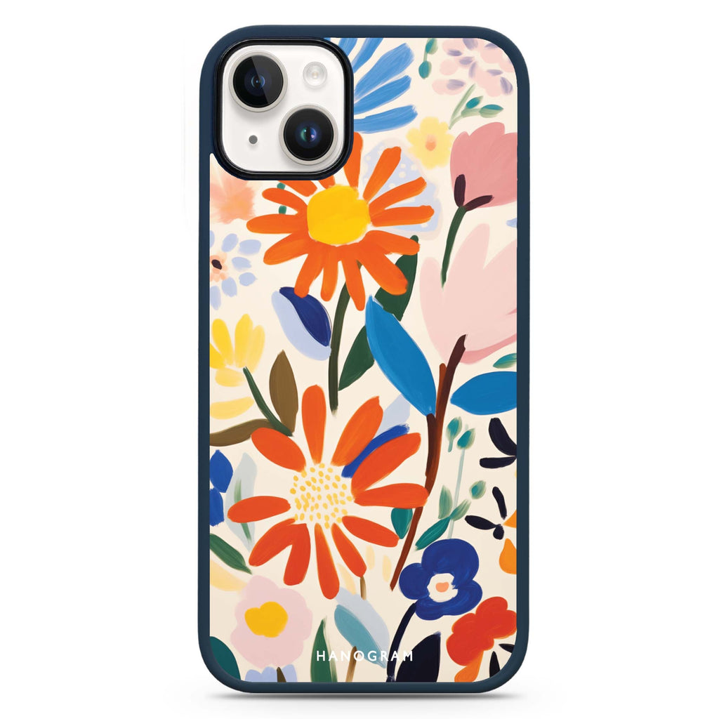 Bloom Brushwork iPhone 15 Impact Guard Bumper Case