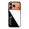 White And Black Marble personalized name black marble iPhone 17 Pro Max mirror case