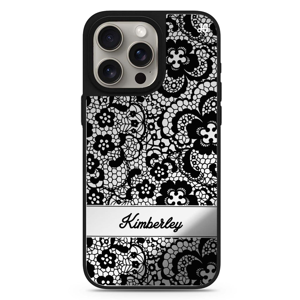 My Lace personalized name MagSafe mirror case for iPhone 16/15/14 Pro Max and Pro, main view