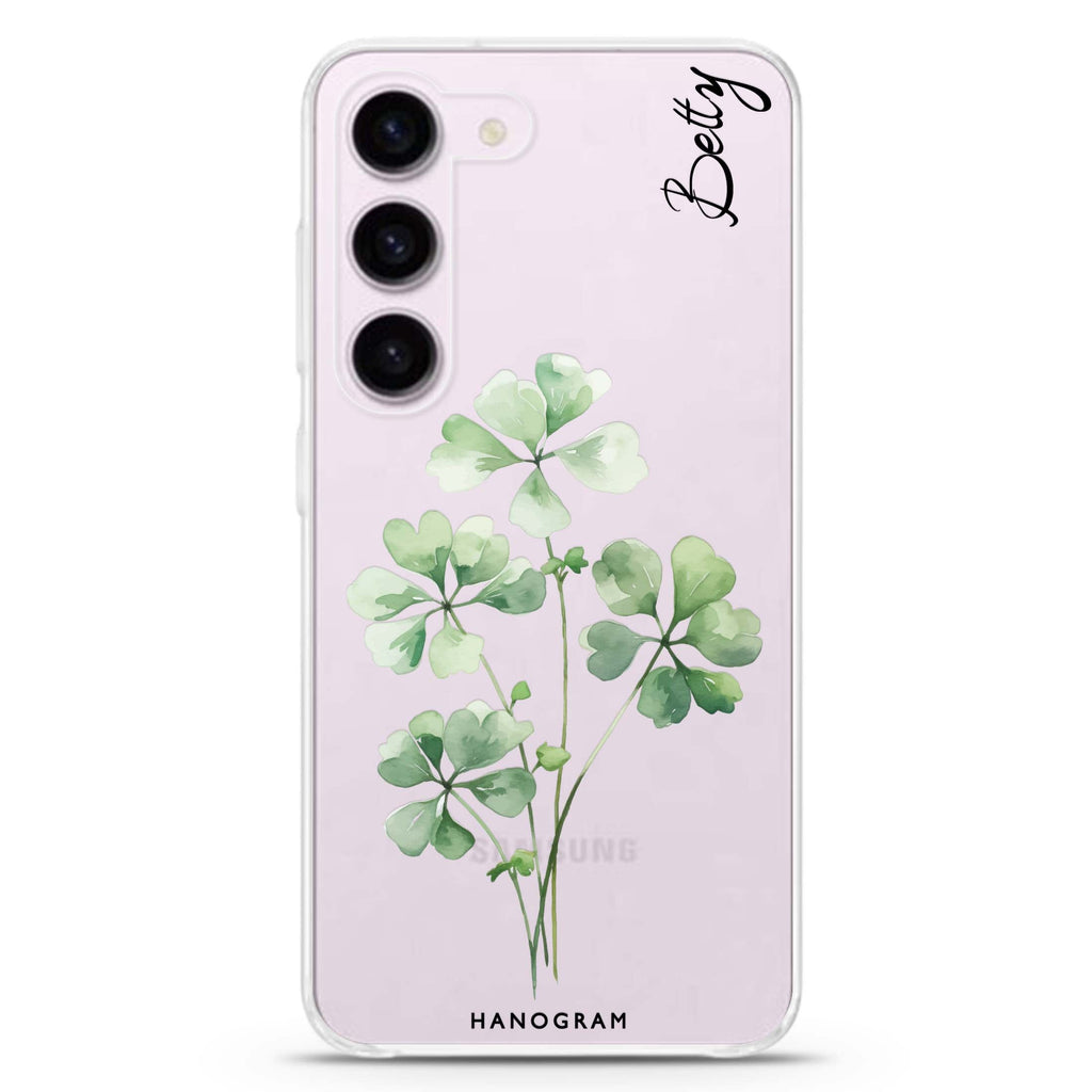 Luck's Leaf Galaxy S22+ Ultra Clear Case