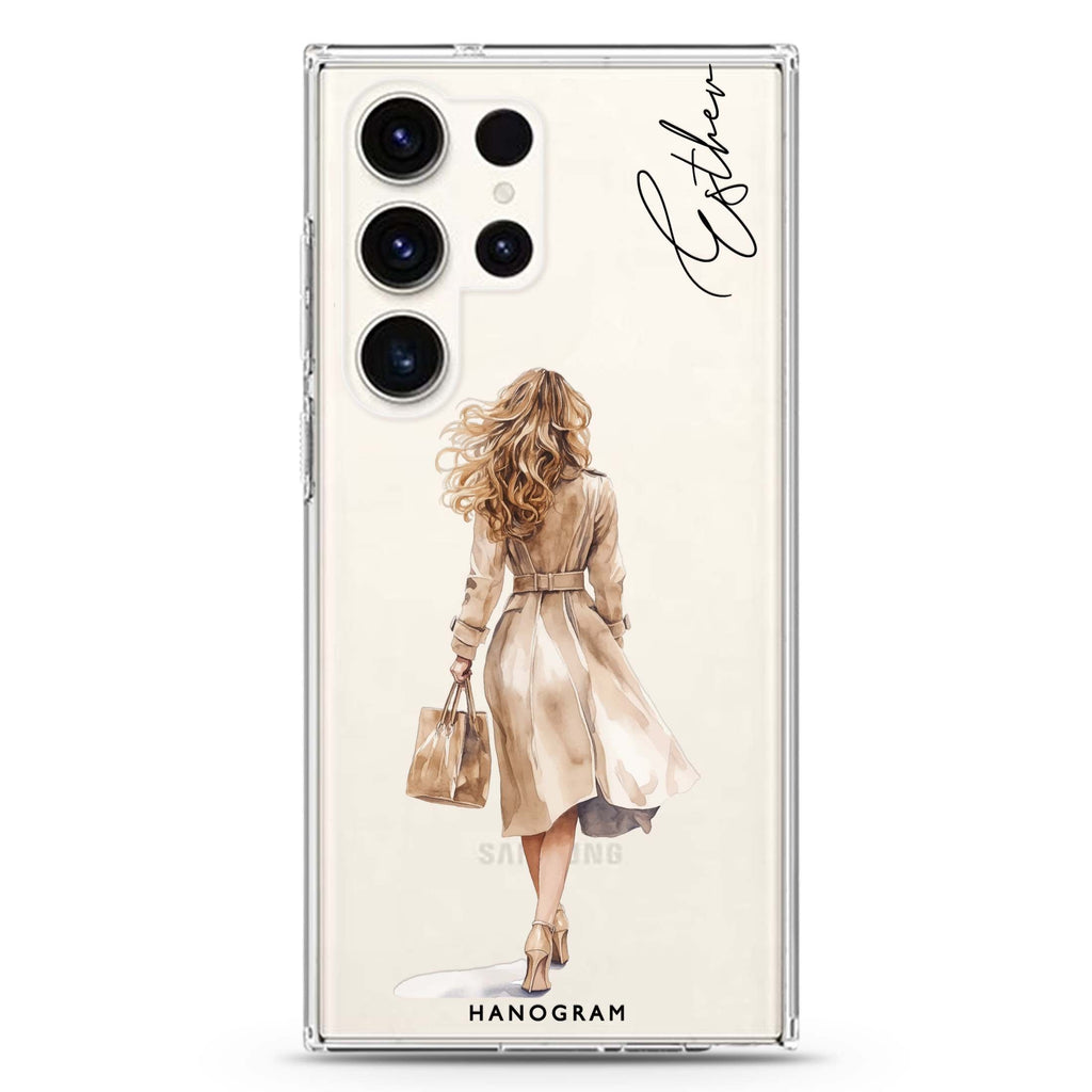 Trench Walk Samsung Galaxy Ultra Clear Case