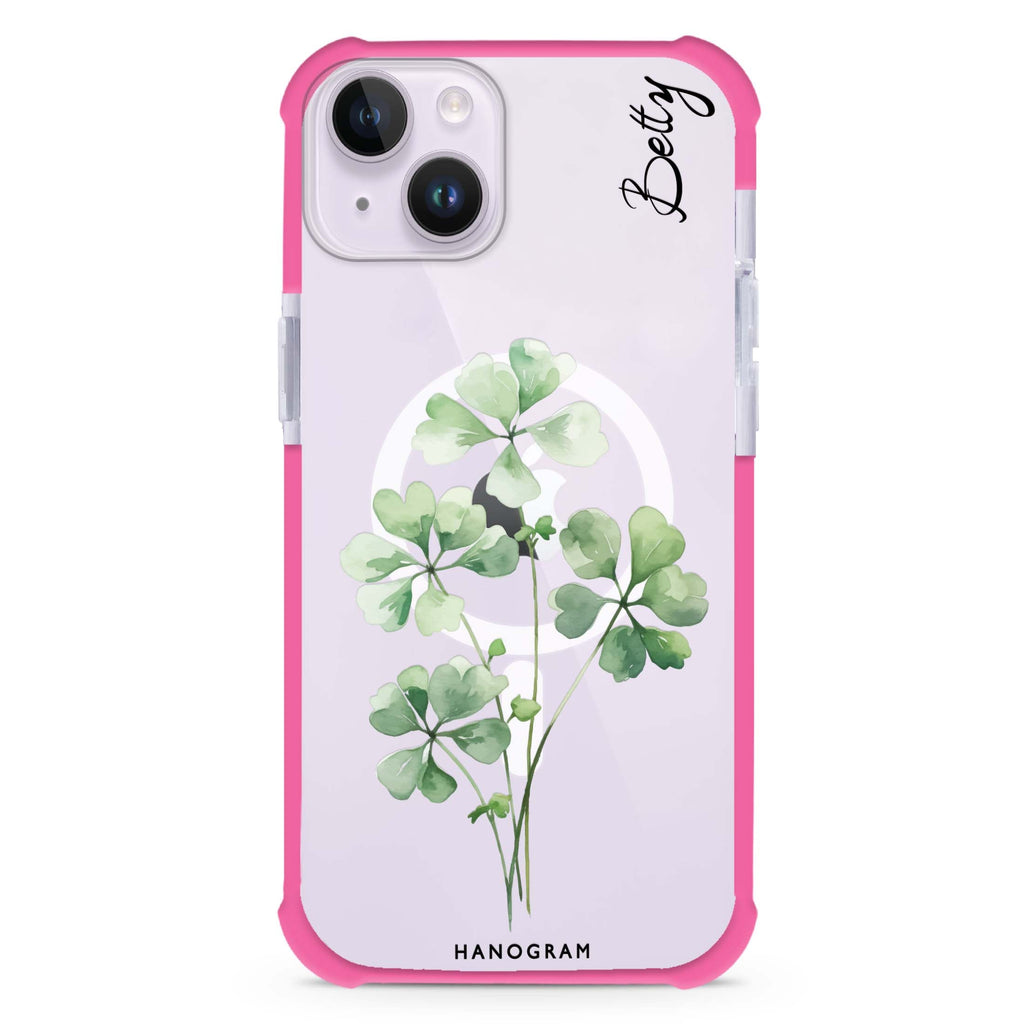 Luck's Leaf iPhone 15 Plus MagSafe Compatible Ultra Shockproof Case