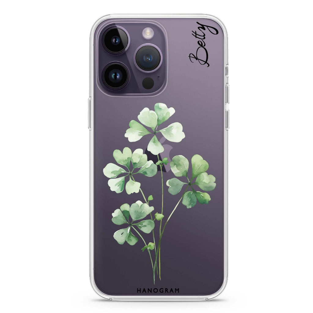 Luck's Leaf iPhone 14 Pro Ultra Clear Case