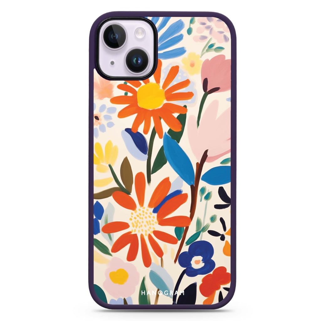 Bloom Brushwork iPhone 15 Plus Impact Guard Bumper Case