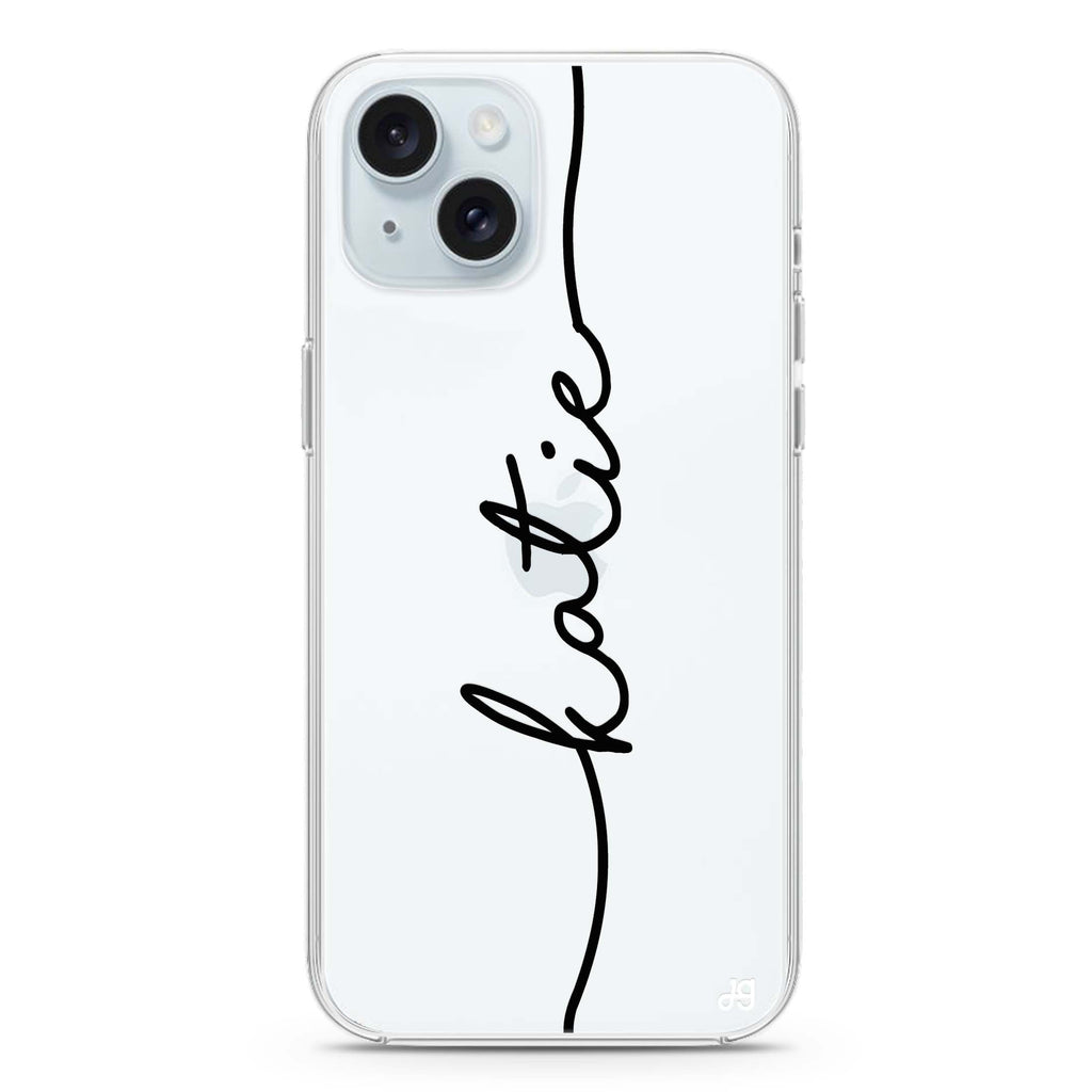 Vertical Handwritten iPhone Ultra Clear Case