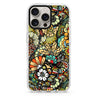 Blooming Harmony iPhone 16/15/14 Pro Max & Pro ultra clear case floral design, front product view