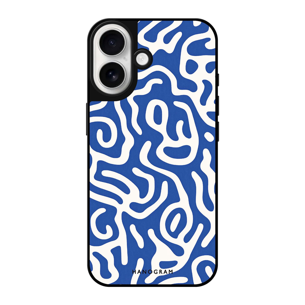Reflective iPhone 16 Mirror Case –Coastal Curves Design