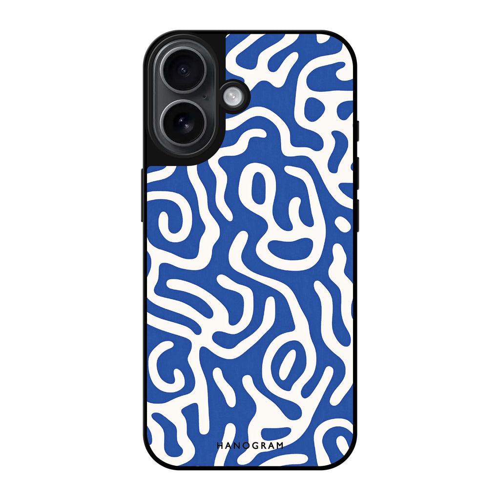 Reflective iPhone 16 Mirror Case –Coastal Curves Design