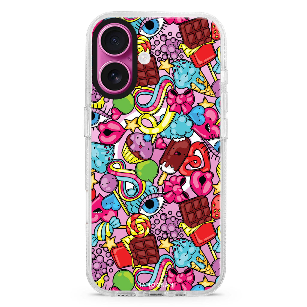 Doodle Delights MagSafe Compatible iPhone 16 Ultra Clear Case - Personalized and Stylish Protection