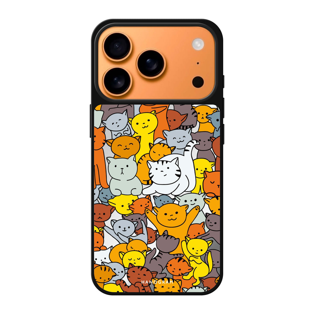 Meow Mates cat animal cute iPhone 17 Pro Max mirror case
