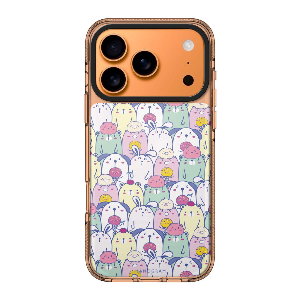 Charm Critters animal iPhone 17 Pro Max ultra clear case