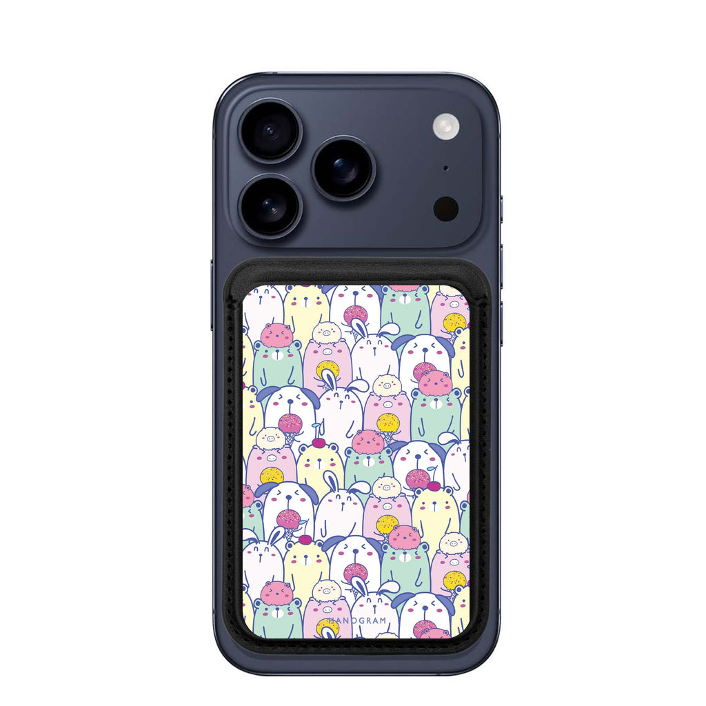 Charm Critters MagSafe wallet for iPhone, slim magnetic card holder, main view