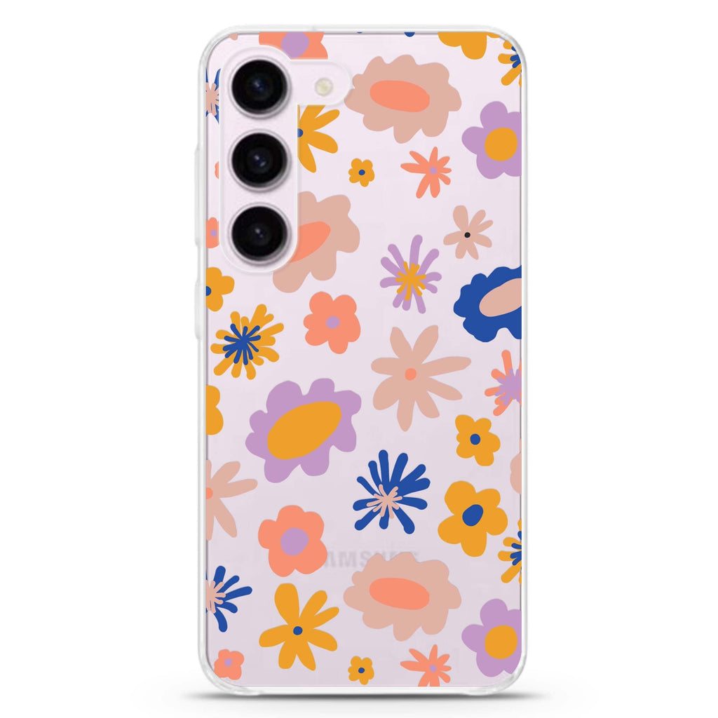 My love & pure heart ultra-clear case for Samsung Galaxy S23/S22, front view