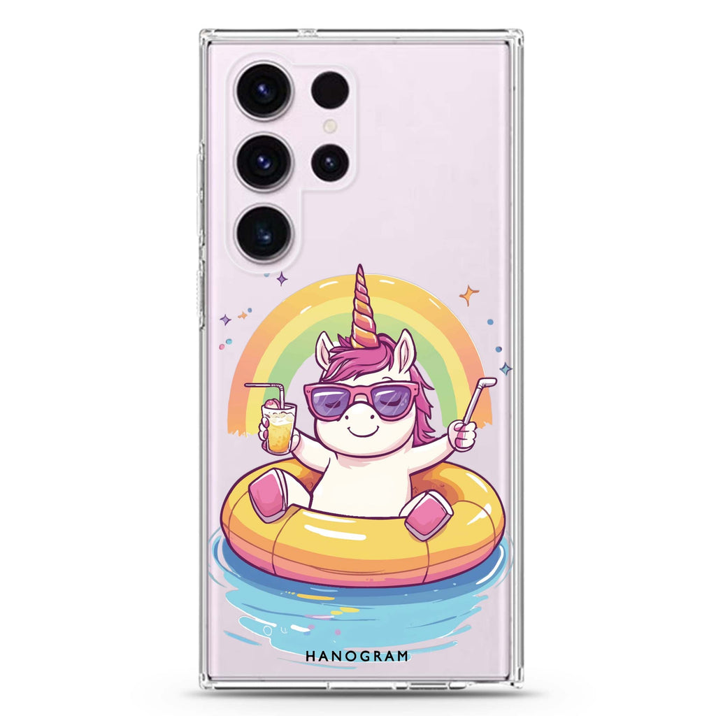 Floaticorn Samsung Galaxy S26/S25/S24/S23/S22 Ultra ultra clear case, transparent design, main view