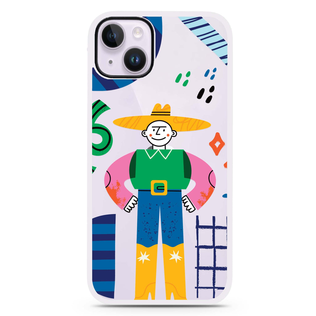 Abstract People iPhone 15 Impact Guard Bumper Case