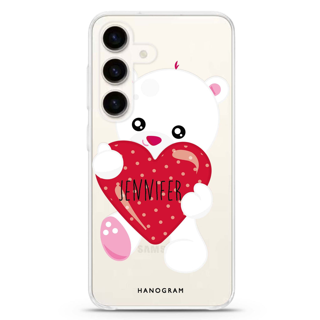 Lovely Bear Samsung Galaxy Ultra Clear Case