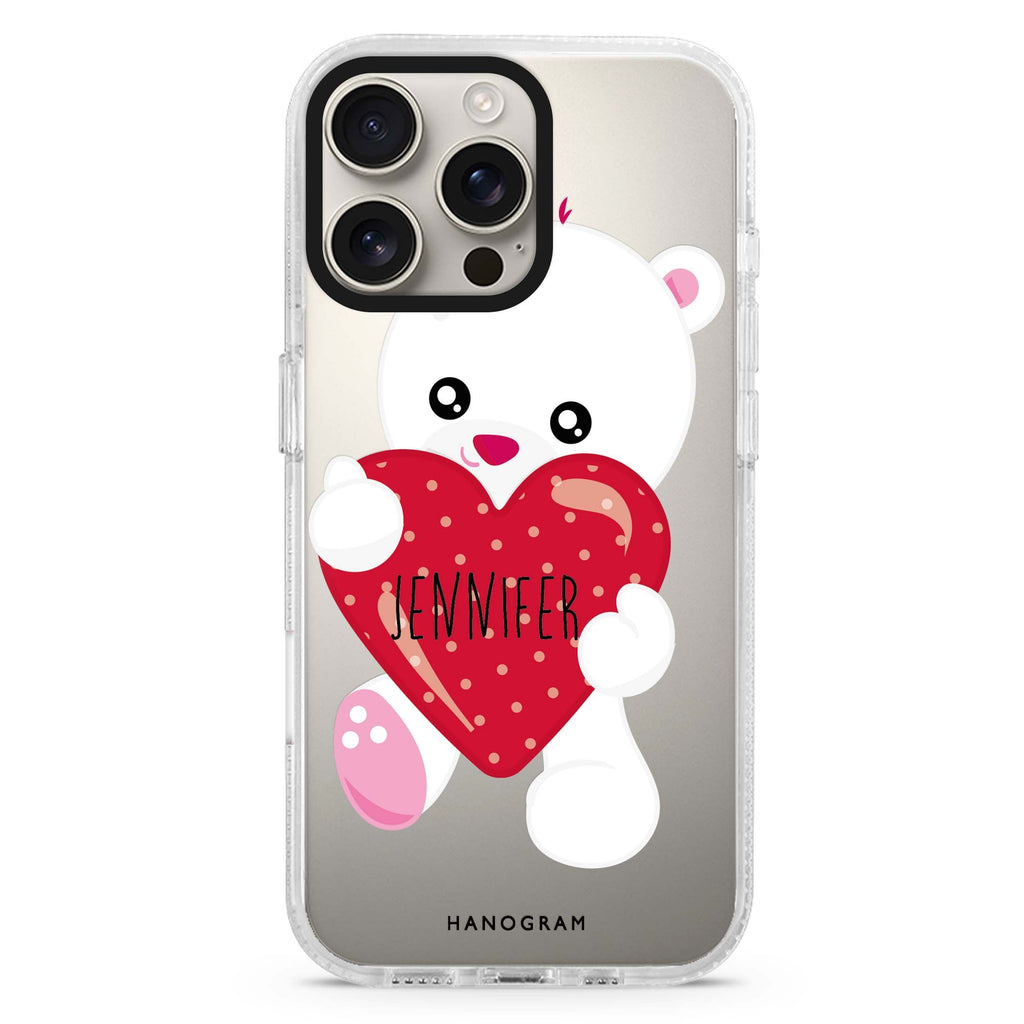 Lovely Bear iPhone 16 Pro & 16 Pro Max Case - Personalized and Stylish Protection