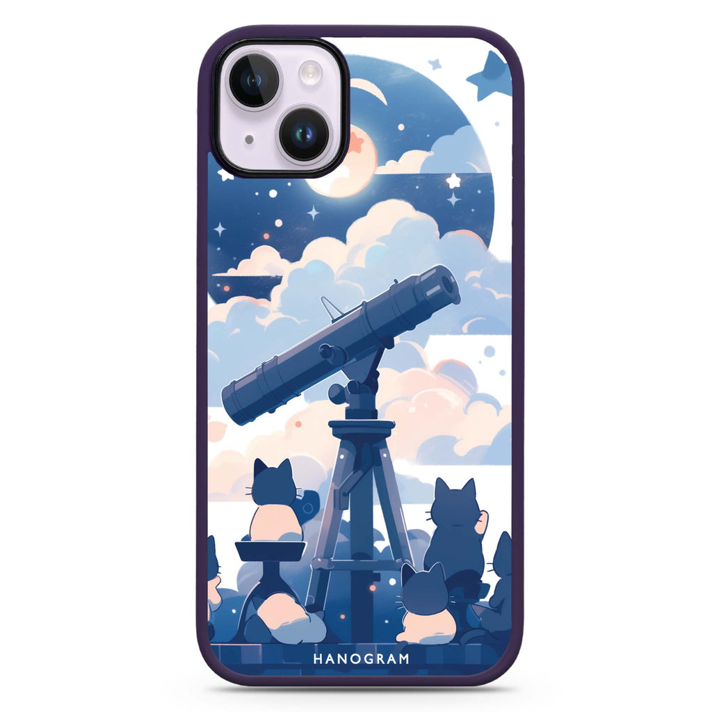 StarGaze Kitty iPhone 15 Plus Impact Guard Bumper Case