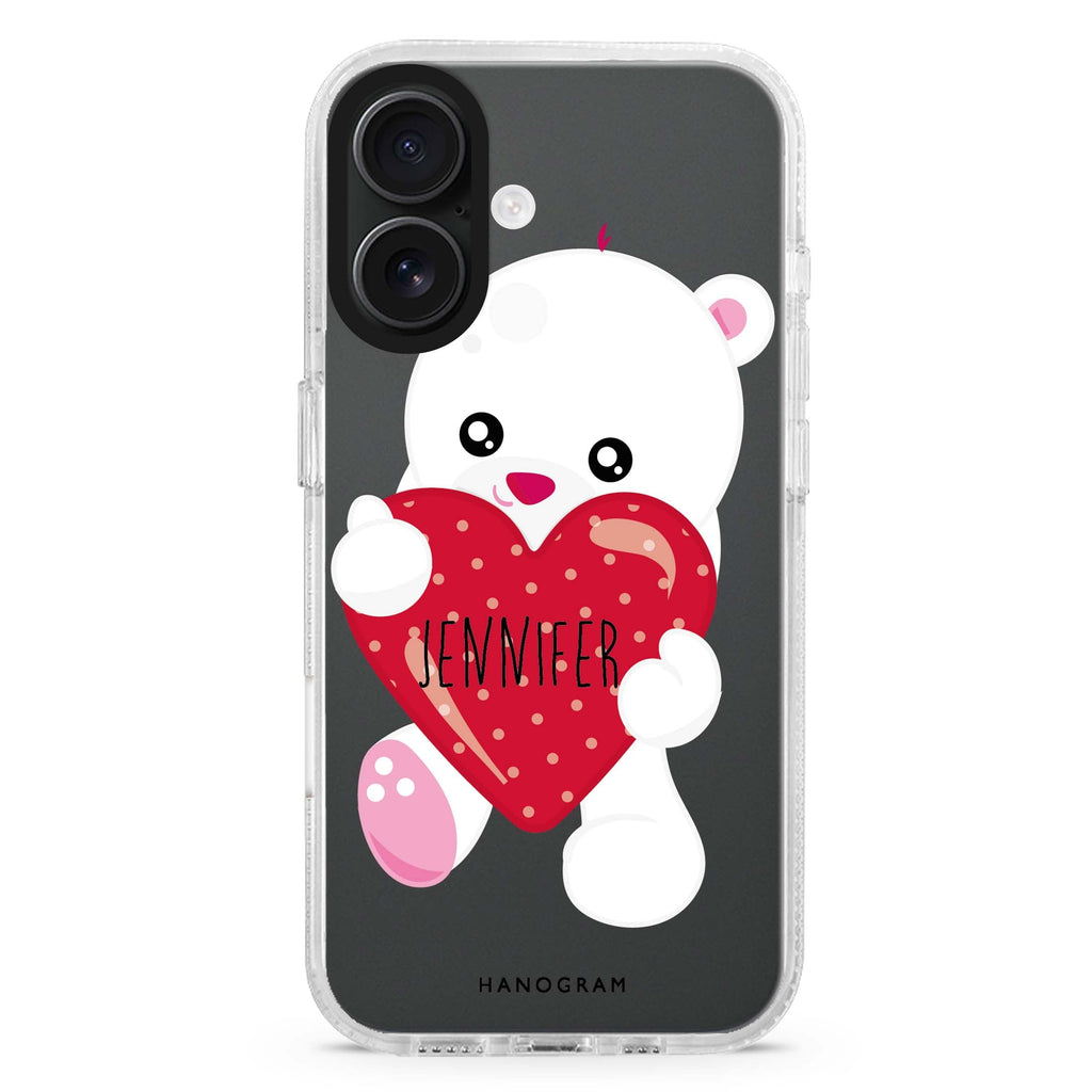 Lovely Bear MagSafe Compatible iPhone 16 Ultra Clear Case - Personalized and Stylish Protection
