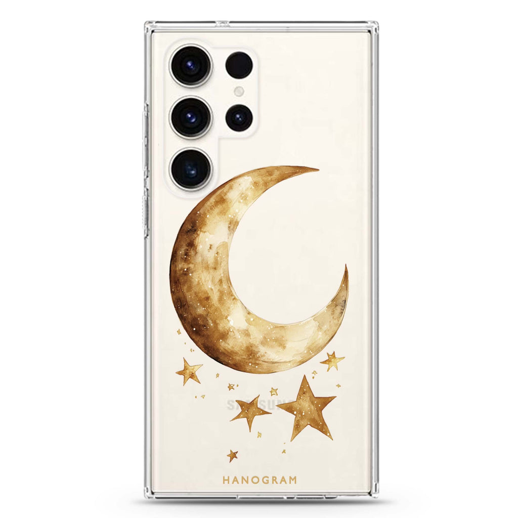Moonlit Enchantment Samsung Galaxy S26/S25/S24/S23/S22 Ultra ultra clear case, transparent design, main view