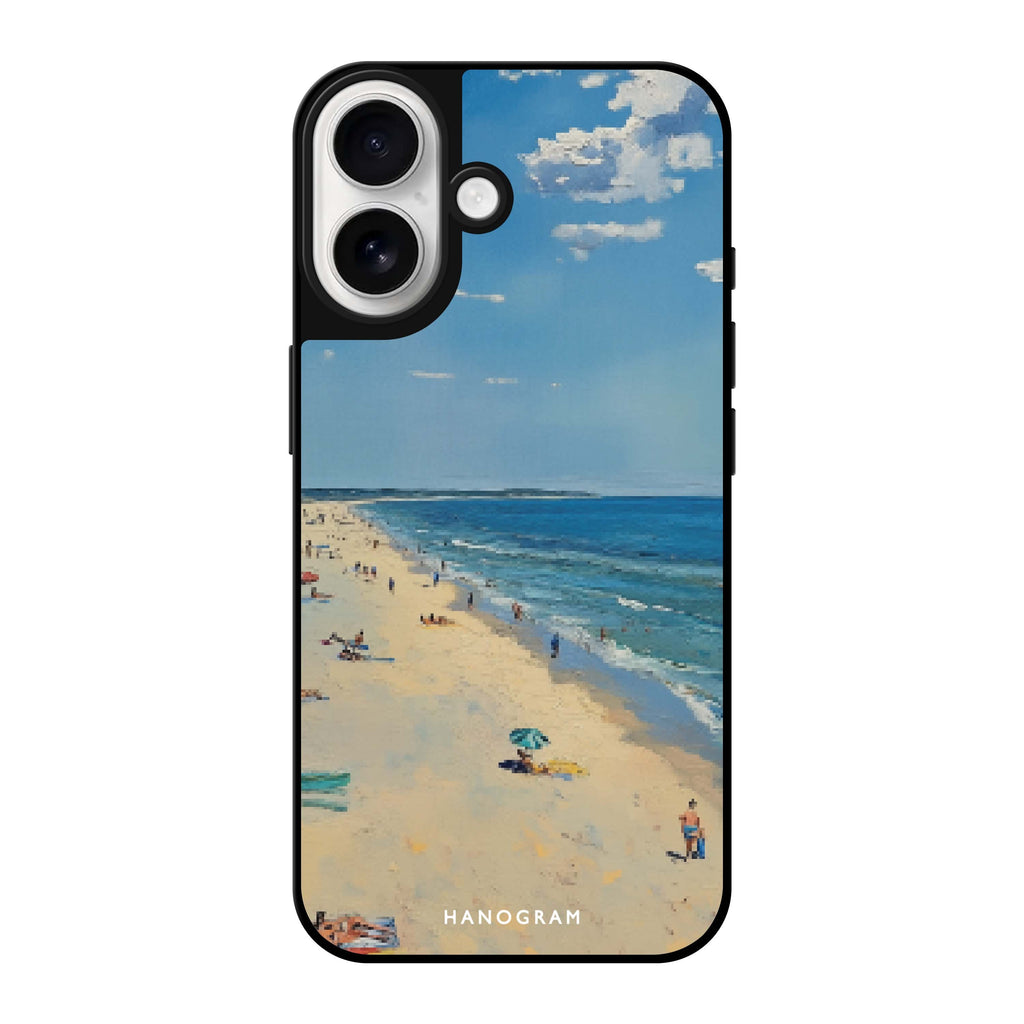Reflective iPhone 16 Mirror Case –Day Off by the Sea Design