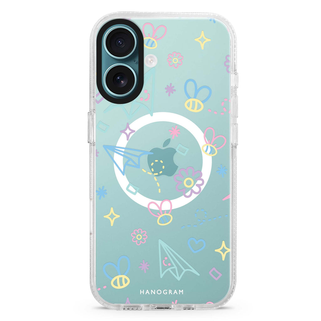 Playful Patterns MagSafe Compatible iPhone 16 Ultra Clear Case - Personalized and Stylish Protection