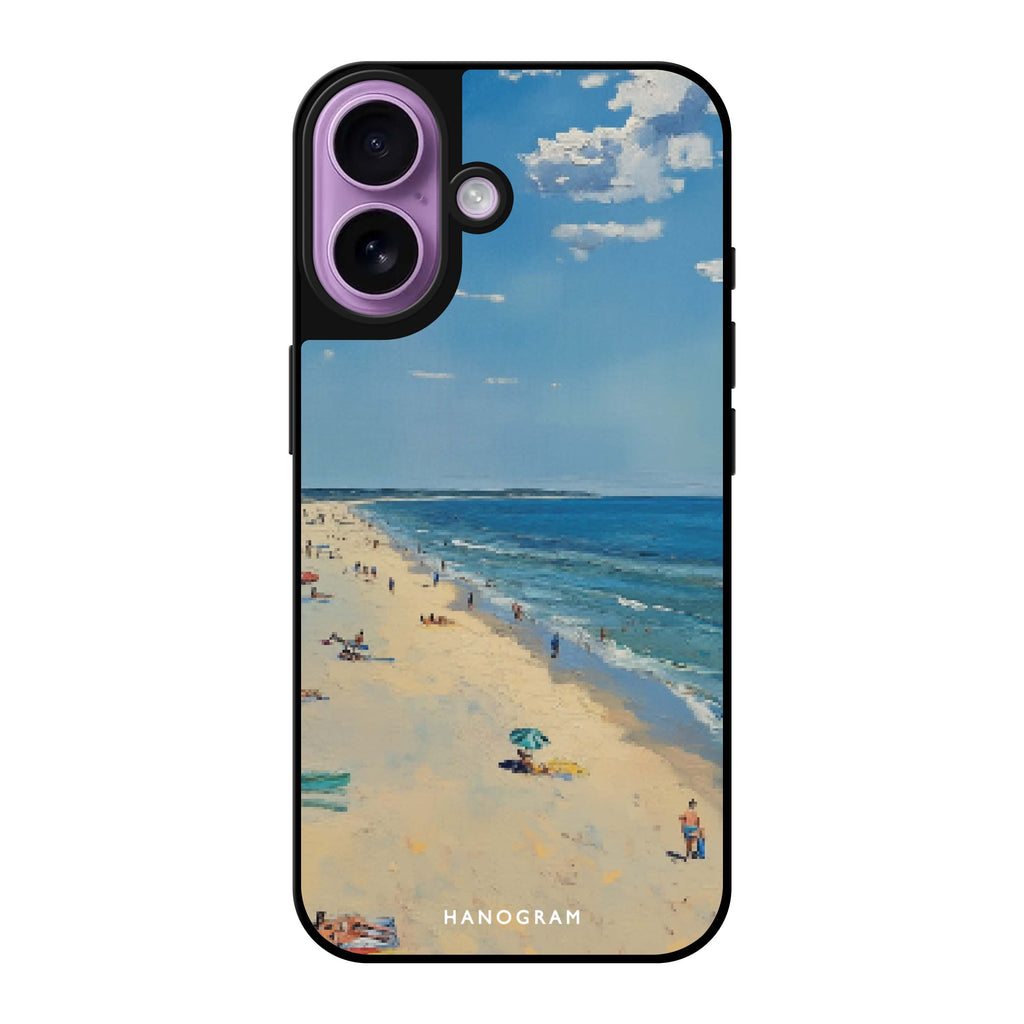 Reflective iPhone 16 Mirror Case –Day Off by the Sea Design