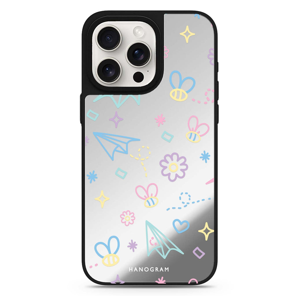 Playful Patterns MagSafe compatible mirror case for iPhone 16/15/14 Pro Max and Pro, main view