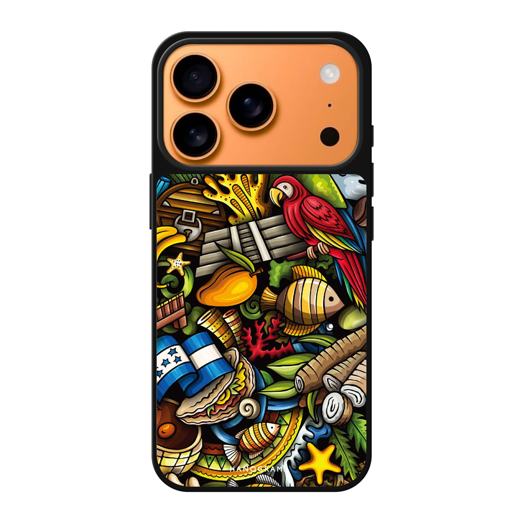 Fantasy Features whimsical iPhone 17 Pro Max mirror case