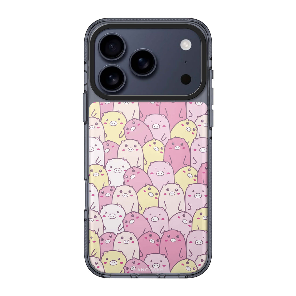 Piggy Pals pig animal iPhone 17 Pro Max ultra clear case