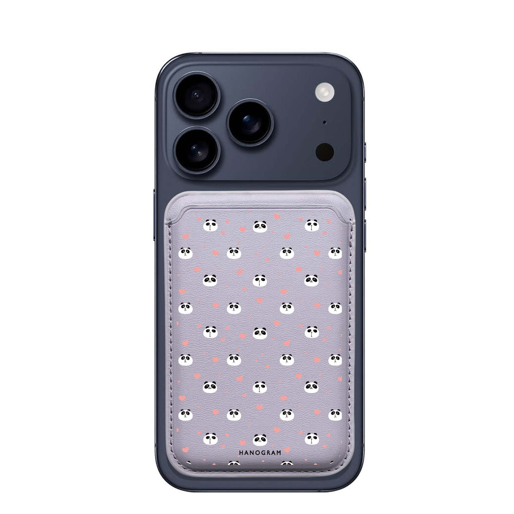 Panda Playtime MagSafe wallet for iPhone, slim magnetic card holder, main view