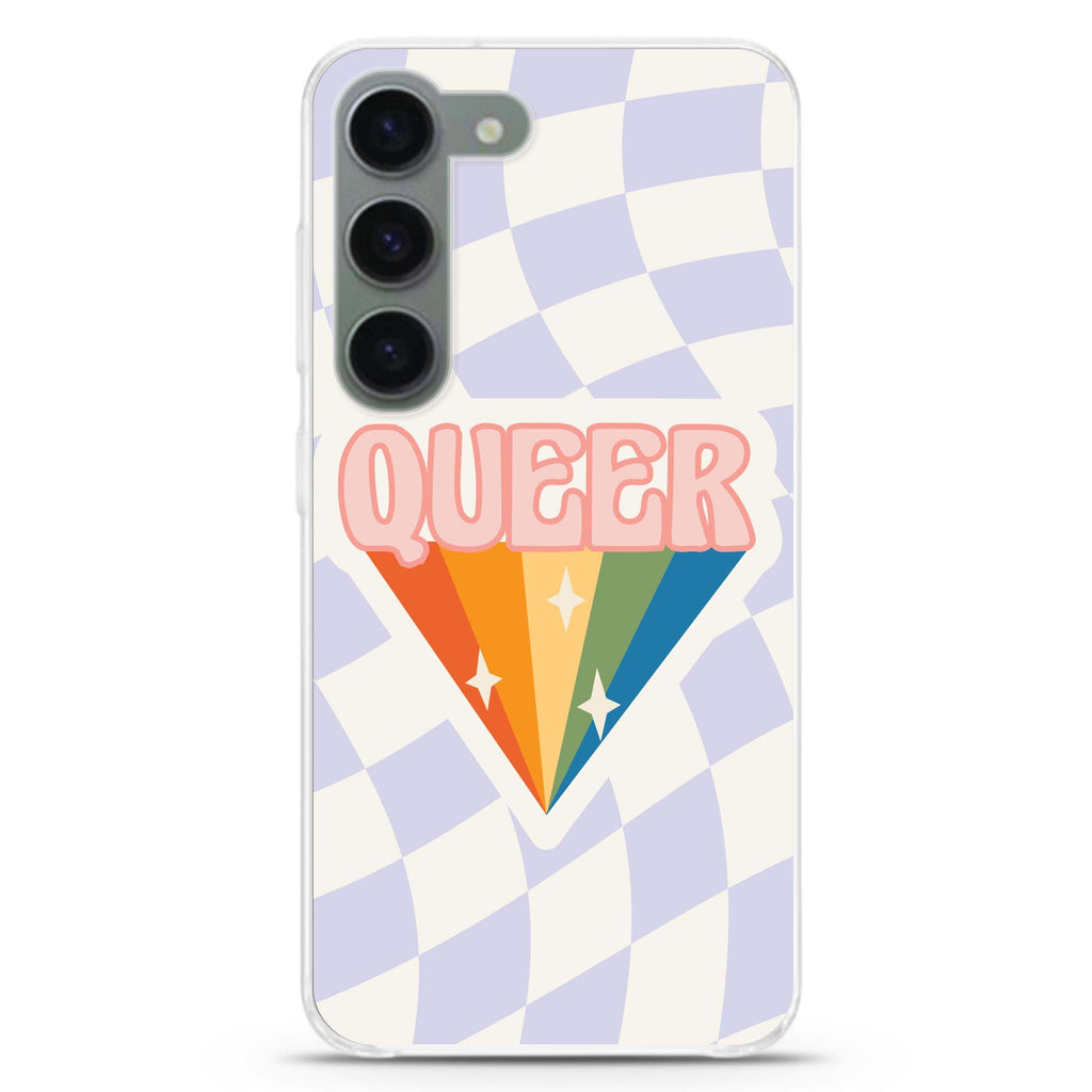 Queer ultra-clear case for Samsung Galaxy S23/S22, front view