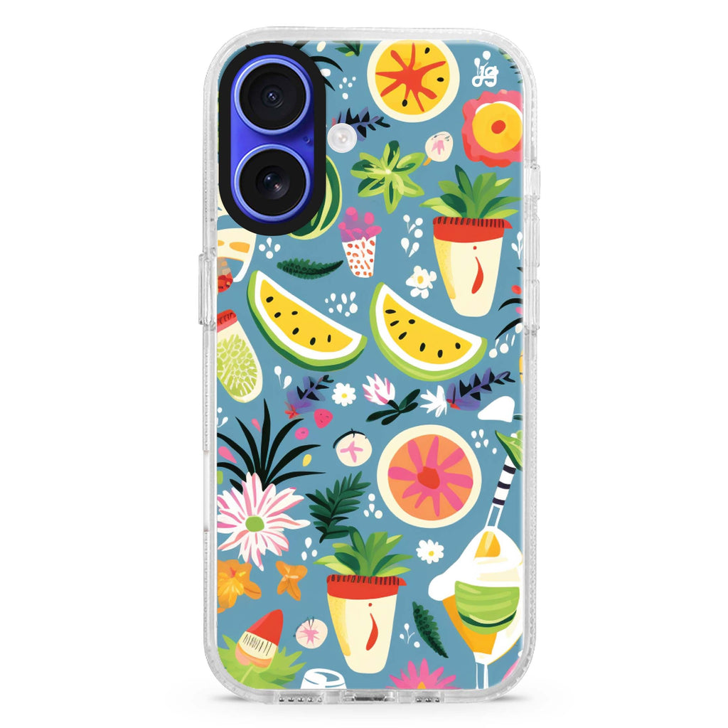 Tropical Treats MagSafe Compatible iPhone 16 Ultra Clear Case - Personalized and Stylish Protection