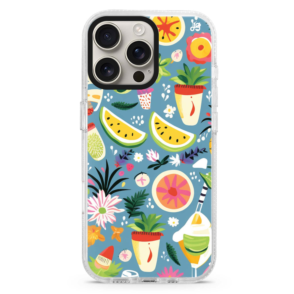 Abstract Paint Pattern MagSafe Compatible iPhone 16 Pro Ultra Clear Case - Personalized and Stylish Protection