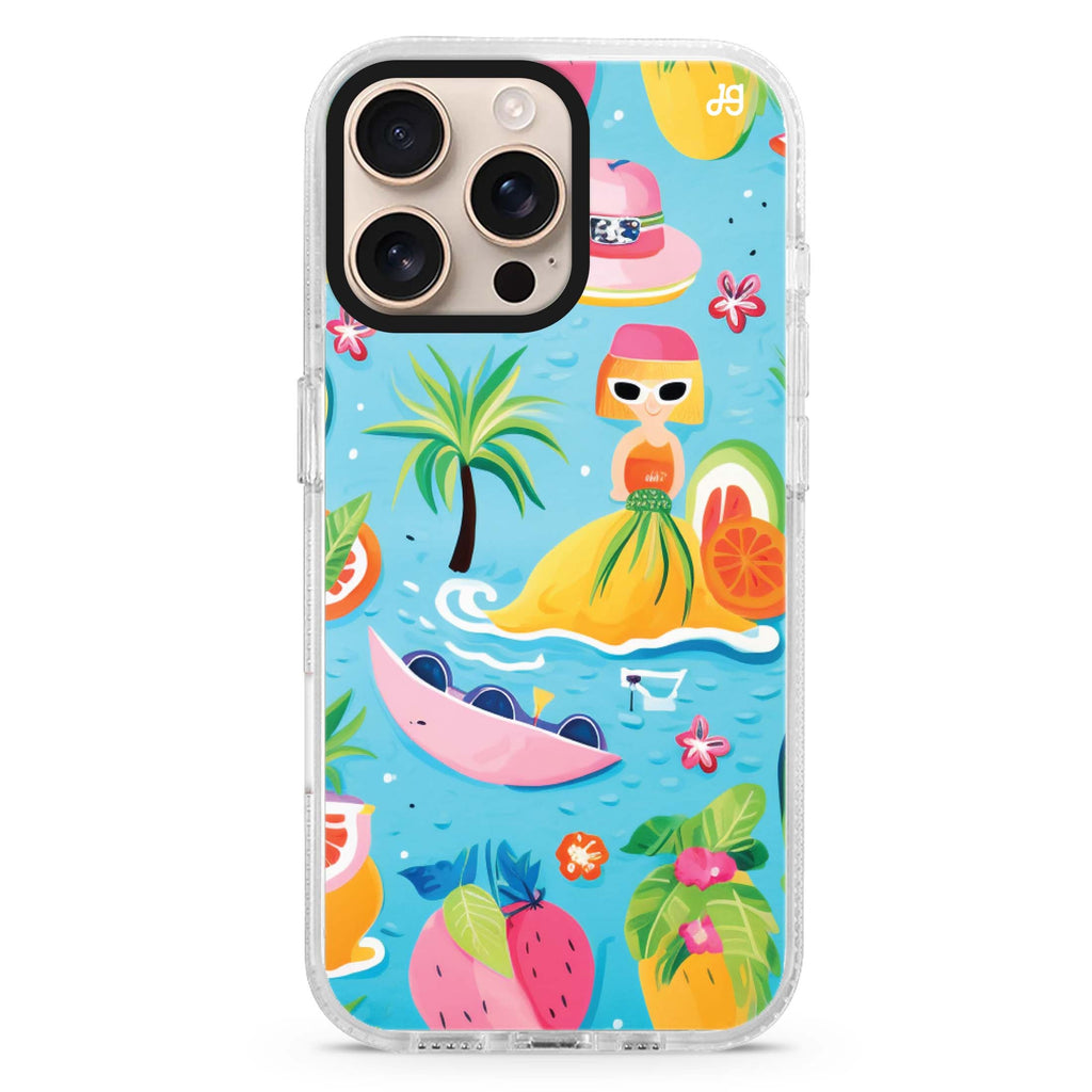 Artistic Face II MagSafe Compatible iPhone 16 Pro Ultra Clear Case - Personalized and Stylish Protection