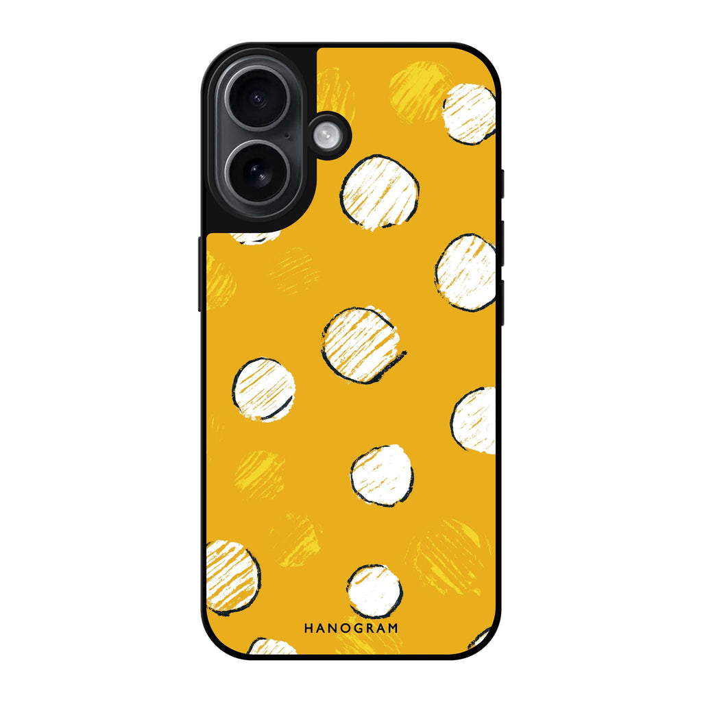 Reflective iPhone 16 Mirror Case –Sunny Dots Design