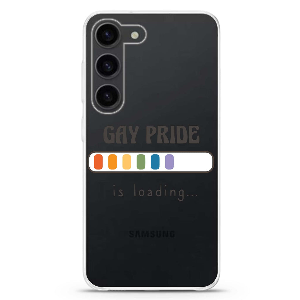 Gay Pride is loading ultra-clear case for Samsung Galaxy S23/S22, front view