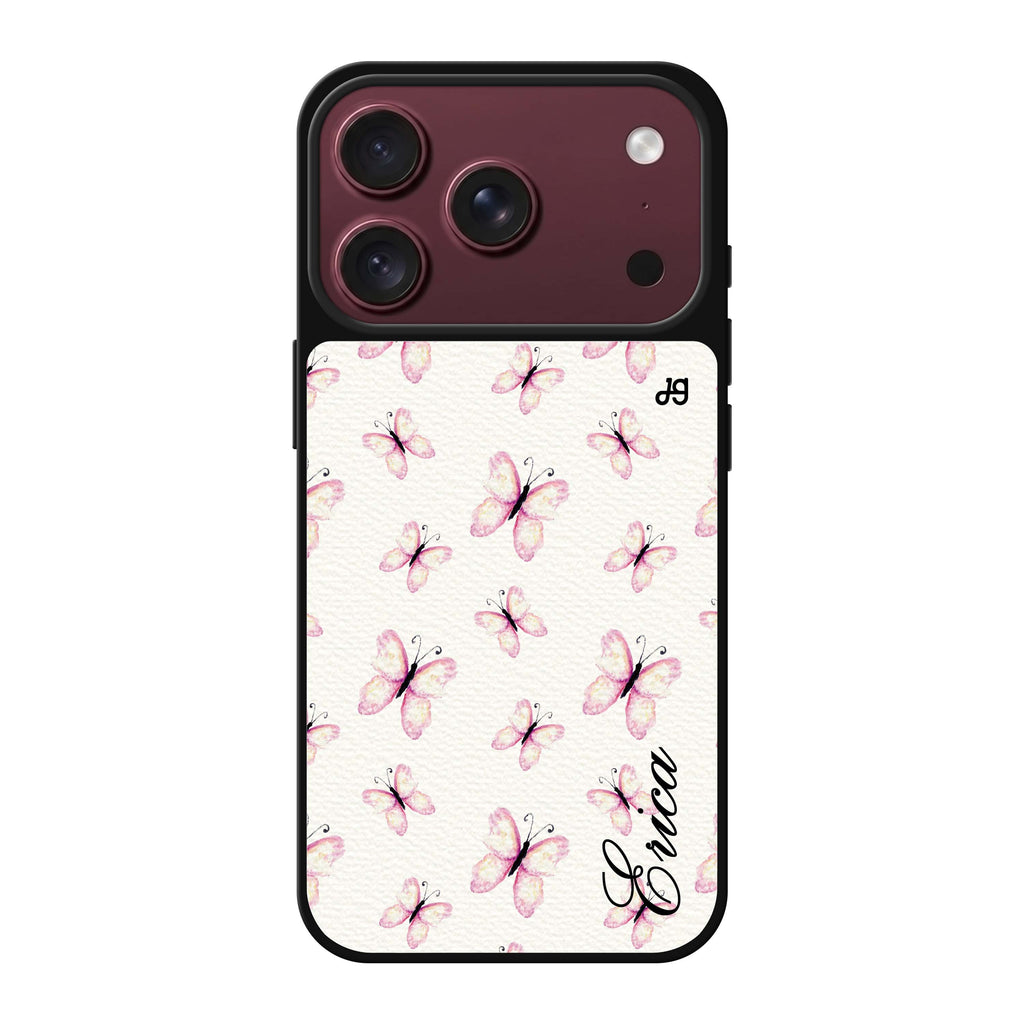 Vintage Butterfly personalized name butterfly animal vintage iPhone 18 Pro Max mirror case