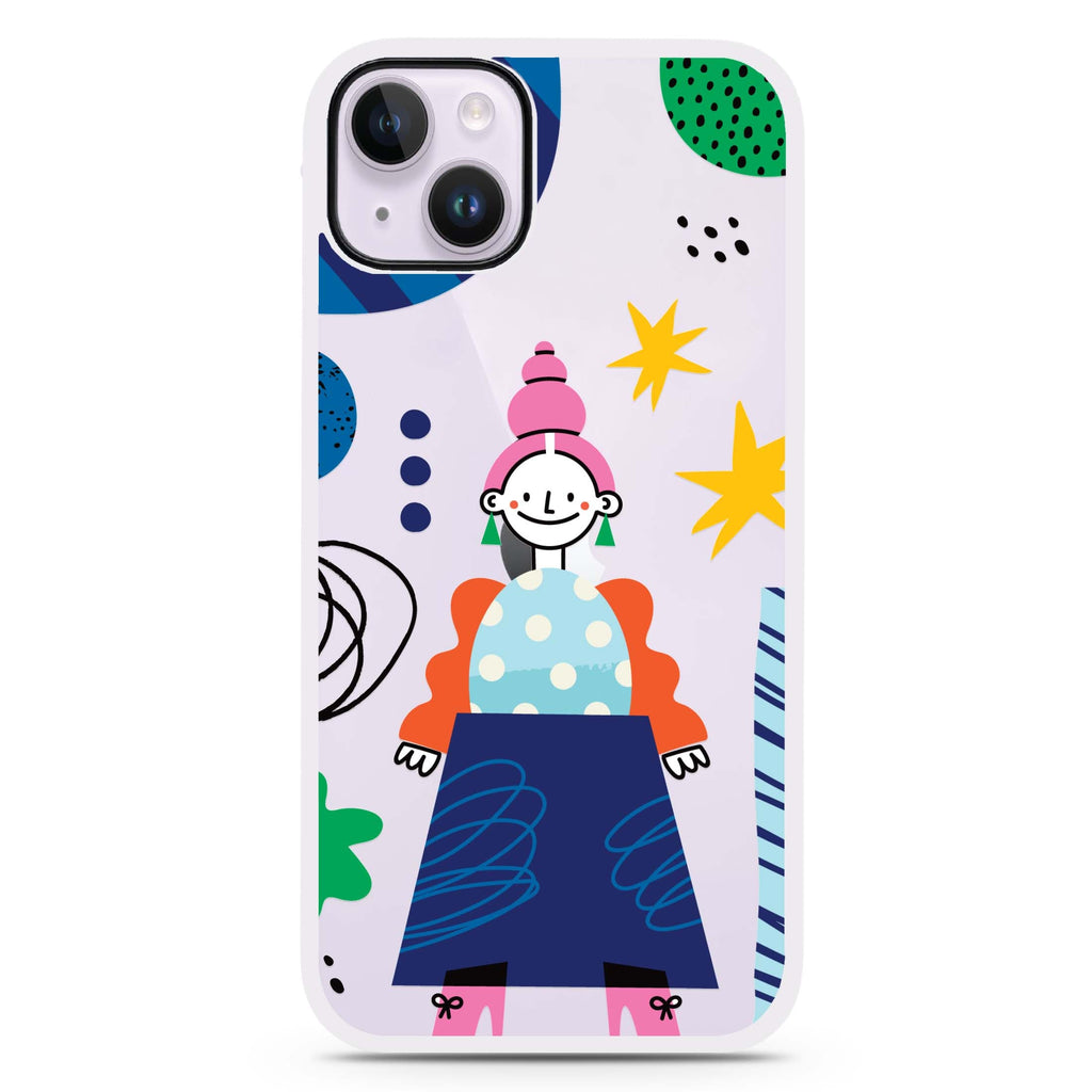 Abstract People iPhone 15 Impact Guard Bumper Case