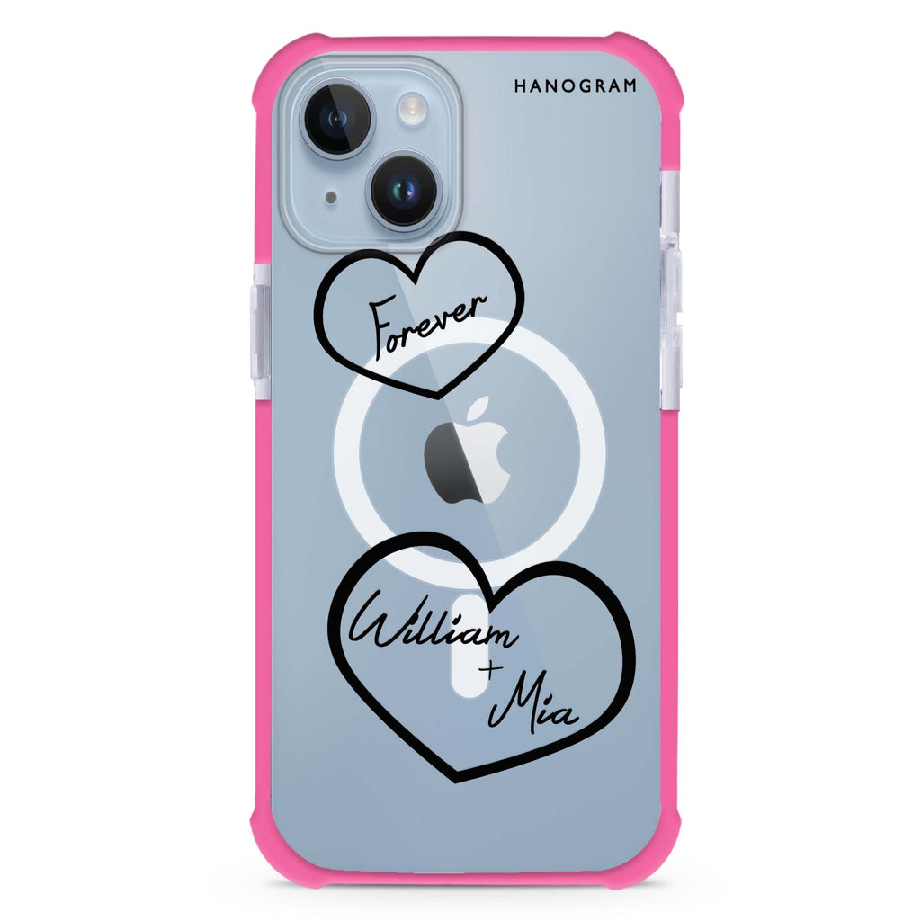 Sweet Heart II iPhone 15 Plus MagSafe Compatible Ultra Shockproof Case