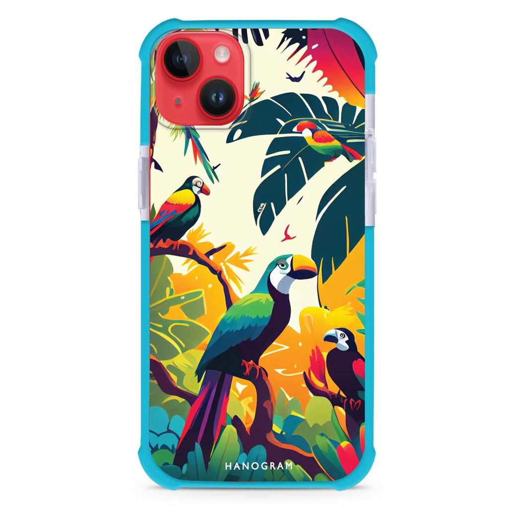 Tropical birds iPhone 15 Plus Ultra Shockproof Case
