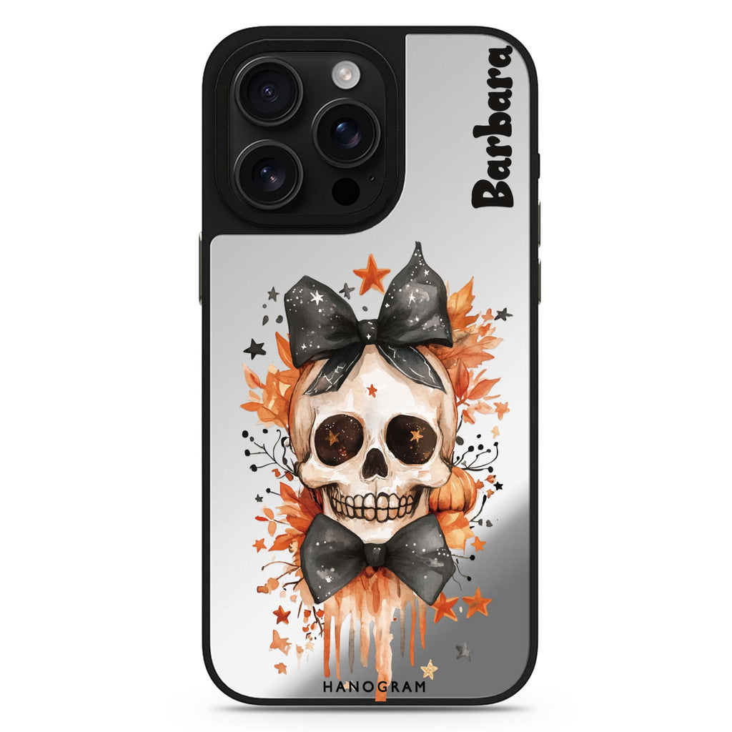 Twilight Ribbon Charms personalized name cute aesthetic design iPhone 16/15/14 Pro Max & Pro mirror case